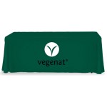 Green Table Throw 2 Color Logo Print 6 ft. or 8ft. ( 3-sided or 4-sided option)